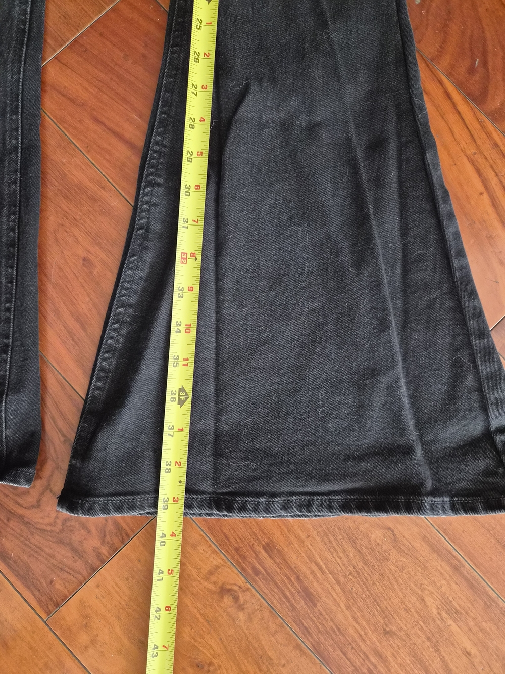 Forever 21 Black High Rise Elastic Waist Flare Pants - Size XS - Picture 6 of 14